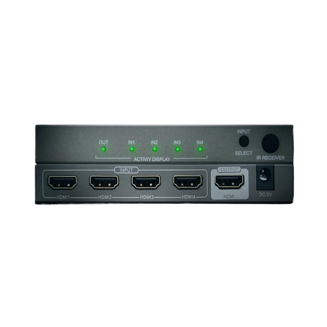 Automatic Switcher 4 In 1 Out With 3.5mm SPDIF Output 4K 60Hz HDR Splitter Extractor ,enhances work efficiency