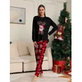 thumbnail image 3 of Pijamas de Navidad para padres e hijos con estampado de alces de dibujos animados de Año Nuevo 2024, conjunto de 2 piezas, pijamas de aspecto familiar, 3 of 5