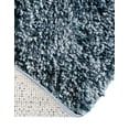 thumbnail image 7 of Unique Loom Hygge Shag Collection Area Rug - Misty (3' 3" Round Blue/Light Blue), 7 of 7