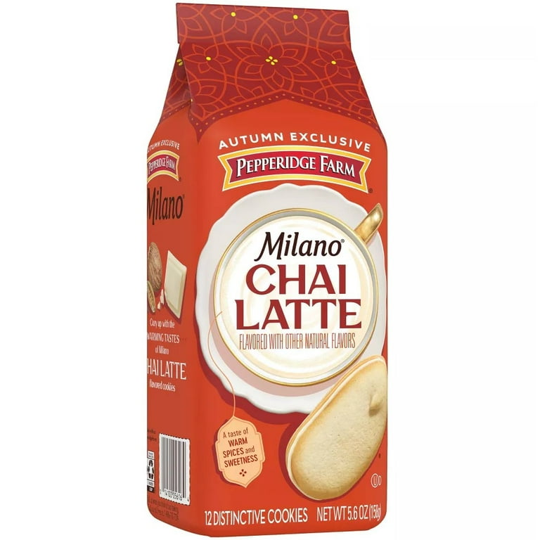 Pepperidge Farm Milano Chai Latte White Chocolate Cookies, 5.6 Oz