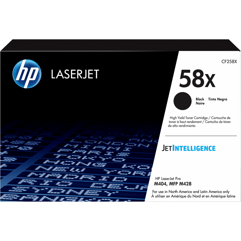 HP 58X (CF258X) Original High Yield Laser Toner Cartridge - Black - 1 Each - 10000 Pages HP 58X (CF258X) Original High Yield Laser Toner Cartridge - Black - 1 Each - 10000 Pages
