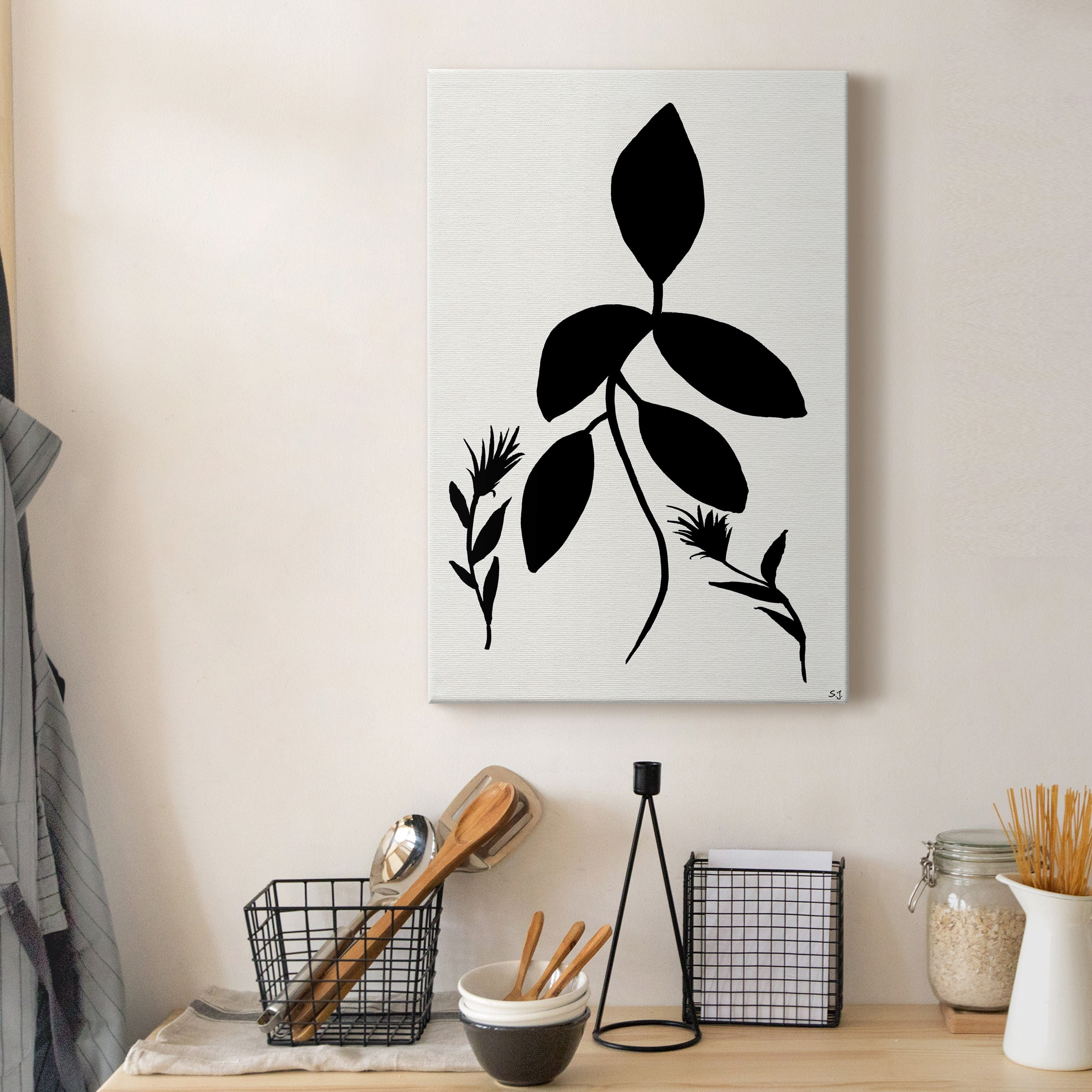 Silhouette Garden I Premium Gallery Wrapped Canvas - Ready to Hang - 24 x 36