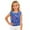 1#Blue752, variant on Byoo Toddler Girls Leopard Print Vest Sleeveless Round Neck Shiny Lightweight Crop Top Comfy Summer Top