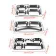 thumbnail image 2 of Stainless Steel Divided Dinner Tray Lunch Container Food Plate for School Canteen 3/4/5 Section, 2 of 8