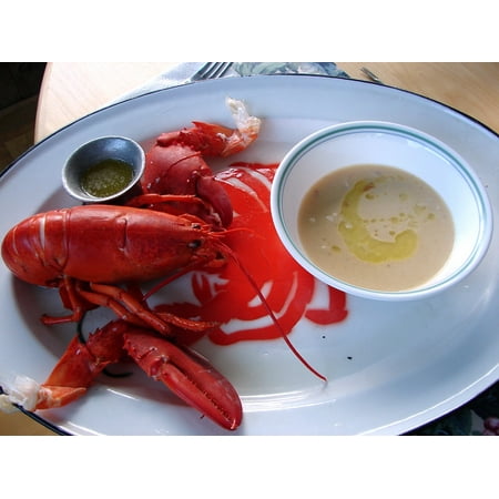 LAMINATED POSTER Lobster Maine Shellfish Seafood Dinner Bisque Poster Print 24 x (Best Lobster Bisque Nyc)