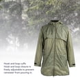 thumbnail image 4 of Rain Jacket Men's Rain Parka PVC Waterproof and Windproof High Visibility Design Not Stuffy Adjustable Hood Stretch Rain Jacket, 4 of 7