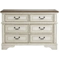 thumbnail image 3 of Ashley Furniture Realyn Engineered Wood 6 Drawer Double Dresser in Mahogany, 3 of 7