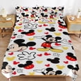thumbnail image 6 of Mickey 3-piece Home Bed Set, Classic Cartoon Polyester Wash Student Dormitory Set, 6 of 8