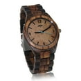 thumbnail image 2 of Angie Wood Creations Dark Sandalwood Men’s Watch with Maple Dial, 2 of 7