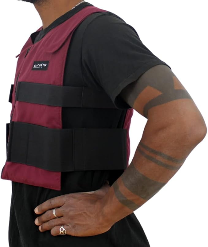 Glacier Tek Cool Vest Personal Cooling - 59 Degrees for 2.5 hours 8 Cool Packs - Recharge in 30 minutes