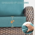 thumbnail image 5 of Lumiinofami Outdoor Chair Cushions Set 24 x 24 x 6 Inch, Waterproof & Fade Resistant Patio Furniture Replacement Deep Seat & Back Seat Cushions for Patio Chair Sofa Couch, Green, 5 of 8