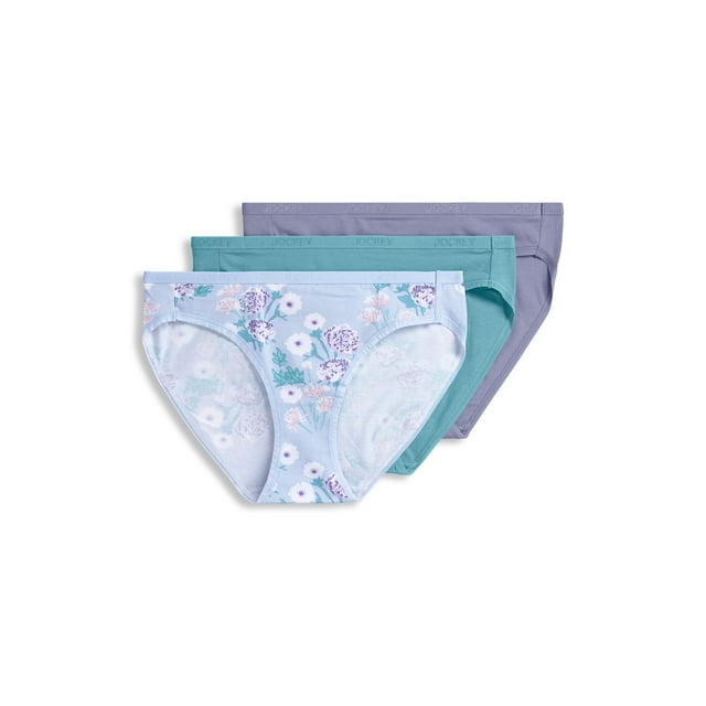 Jockey Bikini à Logo Extensible en Coton Biologique pour Femmes - Lot de 3