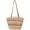 B, variant on Kukuzhu Women Straw Tote Bag Fashion Large Handmade Woven Colorful Summer Handbag Large Beach Holiday Bag