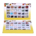 thumbnail image 3 of Bewildely Caja de regalo de almacenamiento de piedra Natural, 24 tipos de minerales, colección de rocas de cristal, regalo para niños Decoración del hogar Bewildely HA039019-00, 3 of 6
