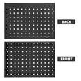 thumbnail image 3 of WHAMVOX 1Set Rolled Steel Pegboard for Garage Tool Storage 19.65X13.76X0.79in Square Hole Design, 3 of 8