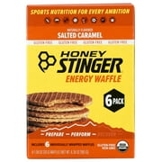Pack of 4, Honey Stinger Salted Caramel Gluten-Free Energy Waffle, 6.36 oz