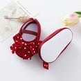 thumbnail image 6 of Infant Newborn Baby Girl Princess Non-Slip Bowknot Shoes Baby Shoes with Lace Headband Set, 6 of 6