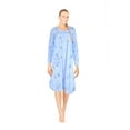 thumbnail image 2 of JEFFRICO Womens Long Sleeve Nightgowns Front Side Pocket Sleepwear Soft Pajama Dress Nightshirts Plus Size, 2 of 5