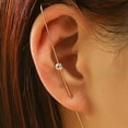 thumbnail image 1 of Ear Crawler Hook Earring Creative Ear Wrap Climber Earring Ear Cuff for Women, 1 of 6