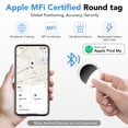 thumbnail image 2 of Air Tracker Tag, Bluetooth Tracker-1Pack, Bluetooth Item Finder Compatible with Apple Find My (iOS Only), IP68 Waterproof, Replaceable Battery, Locator for Keys/Wallets  Jade White, FCC Approved, 2 of 5
