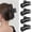 Black, variant on 5 Inche Extra Large Claw Clips for Thick Hair and Long Hair, 4 Pack Xl Jumbo Claw clips, Oversized Matte Non-slip Rectangle Hair Clips for Women, Big Strong Hold Jaw Clip