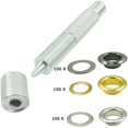 thumbnail image 4 of DEBGFS 400 Pcs 4 Colors Brass Grommet Set, 6mm Inner Diameter Tool with Setting Tool, Canvas, Garment, Auto Backing Tool, 4 of 5