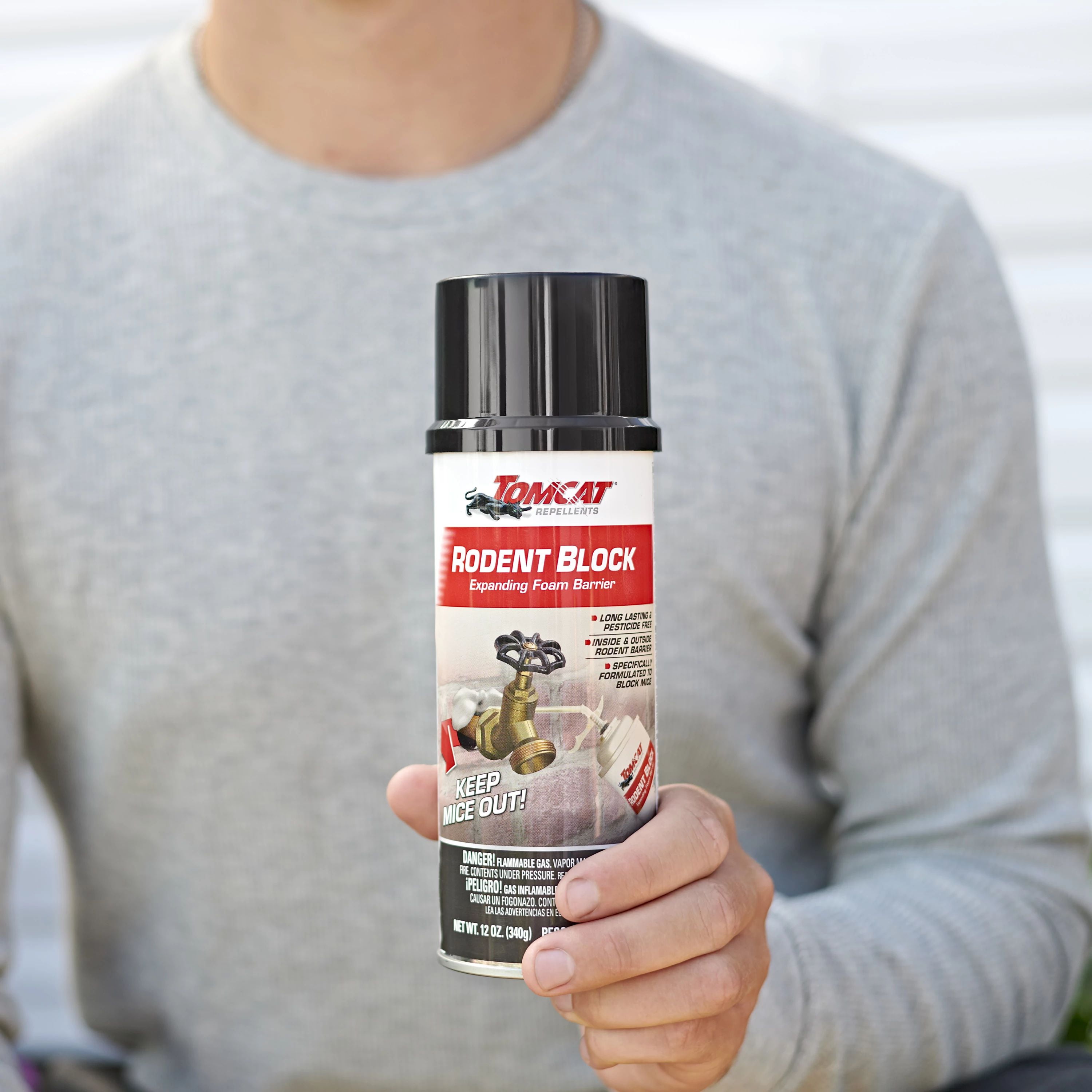 Tomcat Rodent Block Foam, Mice Prevention for Inside & Outside