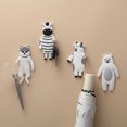 thumbnail image 4 of WREESH Cute Animal Hanger Wall Door Keychain Decoration Frame Cartoon Free Punch Hook, 4 of 9