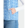 thumbnail image 4 of Time and Tru Women's Print Plush Fleece Zip Vest, Lightweight, Sizes XS-XXXL, 4 of 5