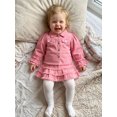 thumbnail image 4 of Cjfdfy Toddler Girls Denim Outfit Fashion Solid Color Long Sleeve Button Down Collared Jacket with Skirt 2Pcs Fall Set Cute Cowgirl Outfits Toddler Girls Denim Skirt Outfit Cowgirl Outfit 1-6T, 4 of 9