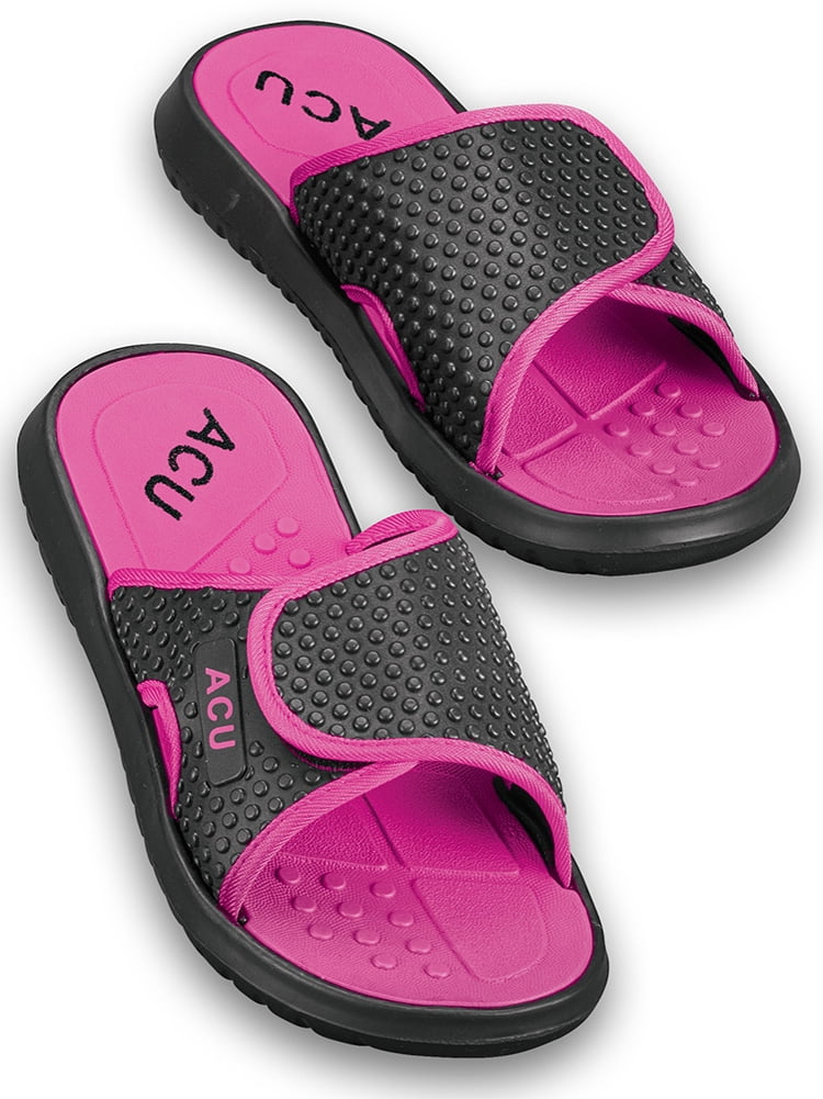 Women's Adjustable EasytoWear Massaging Slides