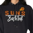 thumbnail image 3 of Women's G-III 4Her by Carl Banks Black Phoenix Suns Graphics Fleece Pullover Hoodie, 3 of 3