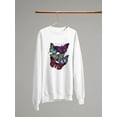 thumbnail image 3 of Butterflies On Paper Iii Sweatshirt Women -Fab Funky Designs, Female Medium, 3 of 4