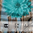 thumbnail image 3 of Farmhouse Flower Floral Bathroom Hand Towel Set of 2, Rustic Teal Turquoise Dahlia Fingertip Towel Country Blue Wild Garden Plant Decorative Soft Highly Absorbent Bath Towels for Home Hotel Gym Spa, 3 of 8