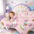 thumbnail image 3 of Manfei Ocean Axolotl Queen Comforter Set,Adorable Salamander Comforter Sets Queen,Pink Reversible,3-Piece,1 Comforter and 2 Pillowcases, 3 of 7