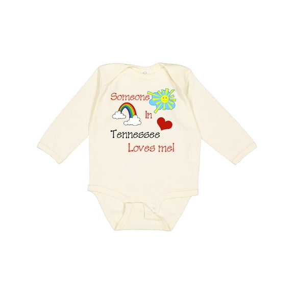 Inktastic Someone in Tennessee Loves Me Boys or Girls Long Sleeve Baby Bodysuit