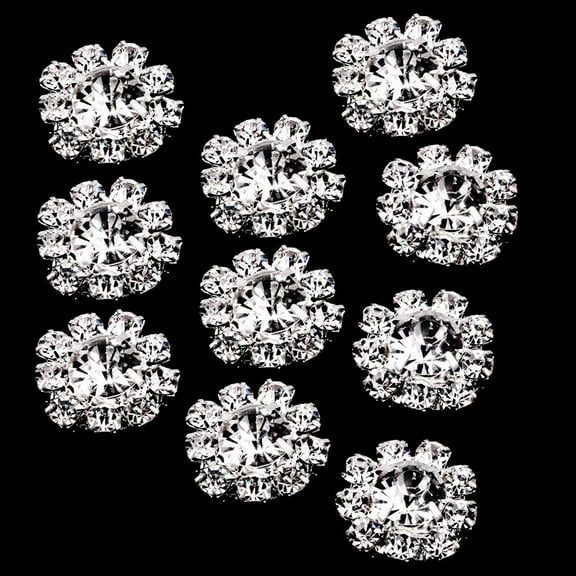 10Pieces Sewing Buttons Rhinestone Buttons For Clothing Accessories Crafts Wedding Decoration 16mm