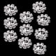 thumbnail image 2 of 3-dix Piezas Rhinestone Flor Coser Botones Artesanía 16mm Plata 16 mm Sunnimix  Botones de manualidades, 2 of 8