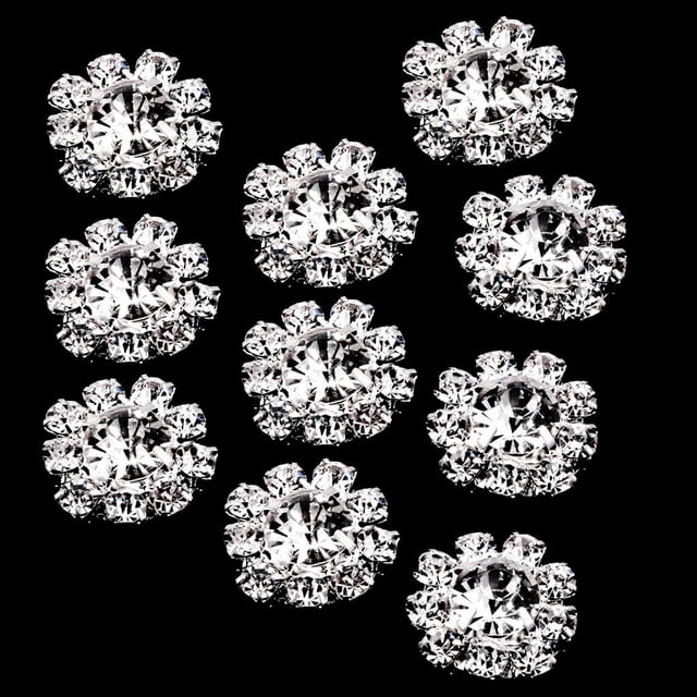 Rongfmy 10Pieces Flatback Flatback Rhinestone Flatback for Clothing Accessories Crafts