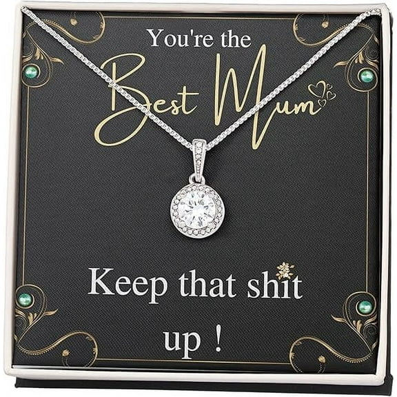 Eternal hope Necklace for Mom on Mothers day with Personalized message card, Jewelry for Mother, Mom Birthday Gift, Christmas Gift for Mom