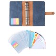 thumbnail image 4 of CSChome Carnet de Notes Ensemble Classeur avec Notes Collantes : Poches Transparentes, Cuir Synthétique, Étui Souple, Prise de Notes, Carnet de Notes Portable A6, 4 of 7
