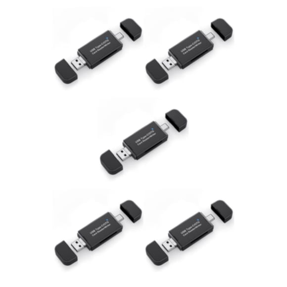 Injueey Lector de tarjetas Adaptador de memoria Divisor USB Suministros de computadora multipropósito Artesanía de larga duración Lectores Type2 NO2