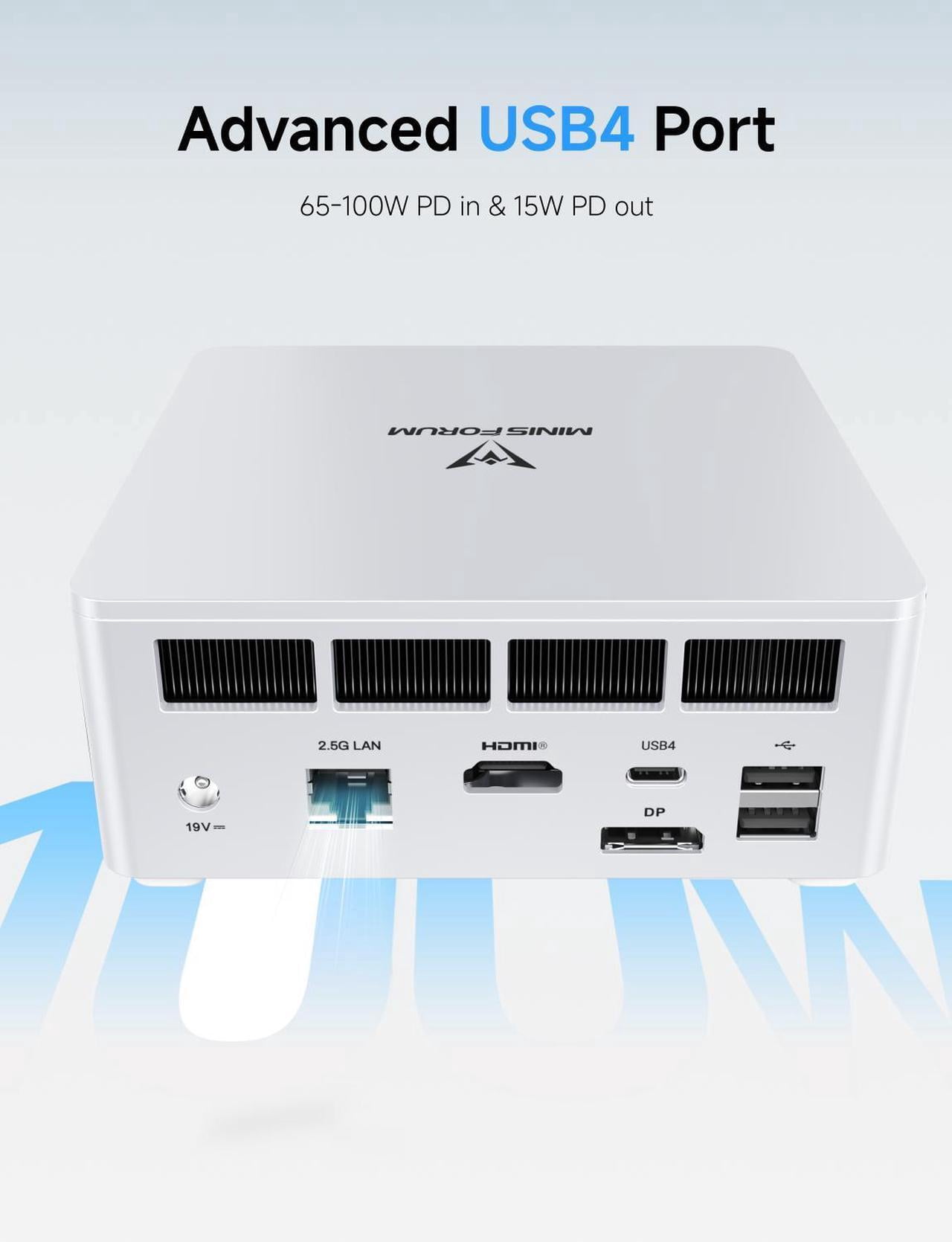 MINISFORUM UM870 Slim Mini PC AMD Ryzen 7 8745H Processor 16GB RAM
