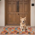 thumbnail image 4 of Orange Flower Skull Pattern Door Rugs,Washable Non Slip Door Mats Indoor,Decorative Door Mats,Entry Mat Indoor for Entrance,Bedroom,Kitchen,Bathroom,16"x47", 4 of 6