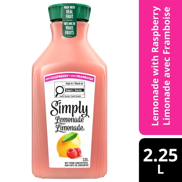 Simply Limonade avec Framboise, 2.25 Litres