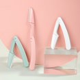 thumbnail image 2 of 3pcs Folding Eyebrow Razor Trimmer Facial Hair Shaper Remover Eyebrow Trimmer Shaper Exfoliating Dermaplaning Tool For Women Men, 2 of 4
