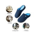 thumbnail image 7 of DL Mens Memory Foam House Slippers Slip on, Comfy Soft Indoor Home Bedroom Slippers For Mens Non-slip, 7 of 7
