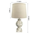 thumbnail image 6 of Bestier 19" Resin Table Lamps Set of 2 Bedside Desk Lamp Linen Beige Fabric Shade for Living Room Bedroom, 6 of 7