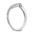 thumbnail image 6 of 14K White Gold Ring Band Wedding Diamond Round , Size 5, 6 of 7