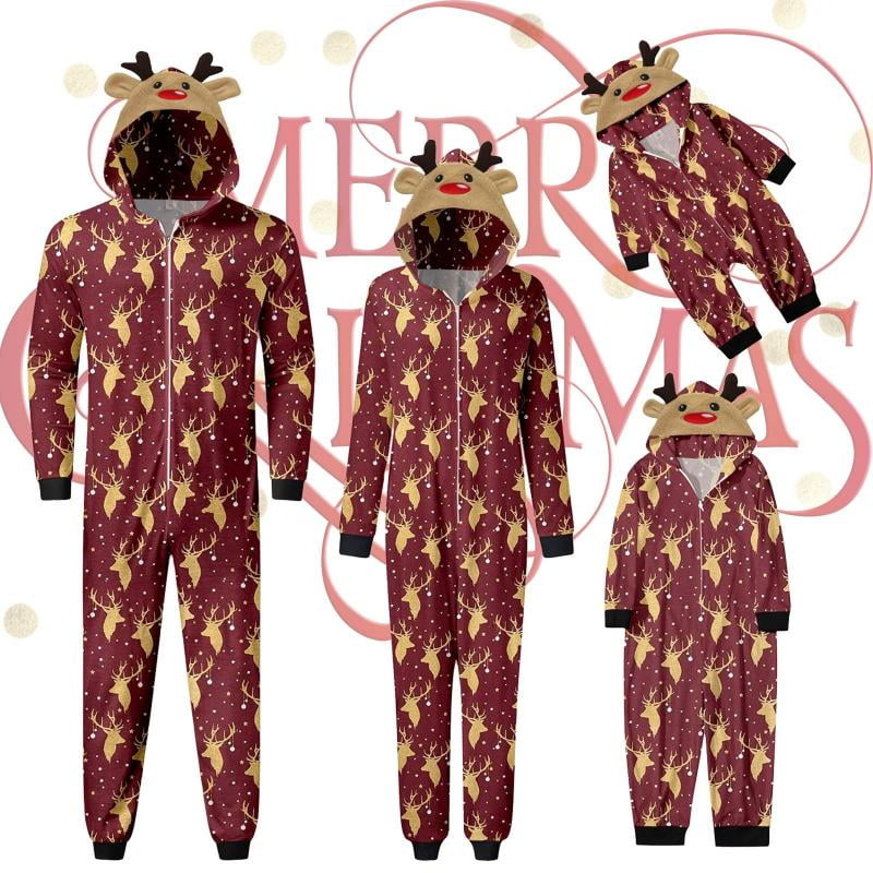 Rudolph Women s Christmas Matching Family Pajamas Union Suit Walmart